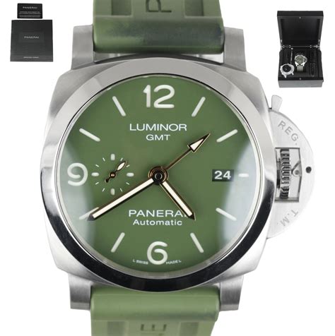 panerai green face|panerai luminor gmt.